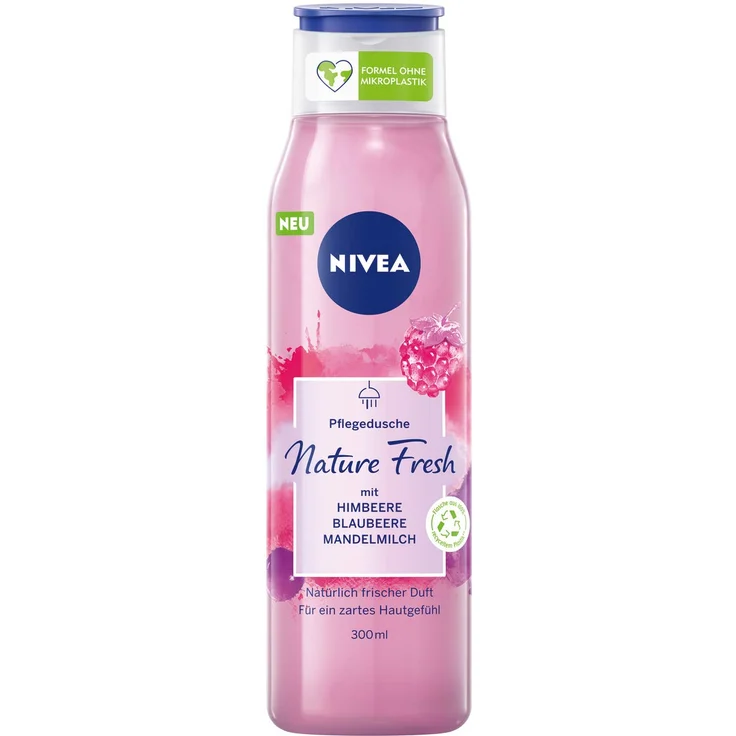 NIVEA Nature Fresh Pflegedusche Himbeere 300 ml – Bild 1