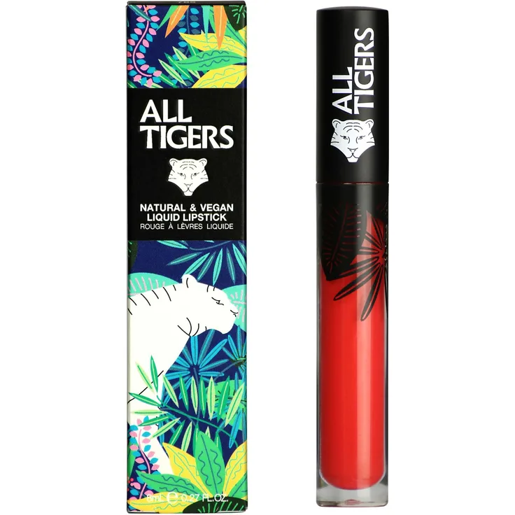 All Tigers Lippen Natural and Vegan Lipstick Lippenstift 784 Coral Pink 8 ml