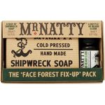 Mr. Natty Face Forest Fix Up Pack Handgemachte und kaltgepresste Seife & Der Klassiker von Mr. Natty für die Bartpflege mit einer leicht rauchigen Note