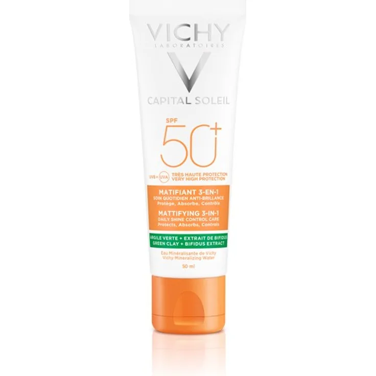Vichy Capital Soleil Mattifying 3-in-1 Creme LSF50 sehr hoher Schutz 50 ml