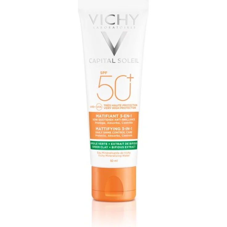 Vichy Capital Soleil Mattifying 3-in-1 Creme LSF50 sehr hoher Schutz 50 ml