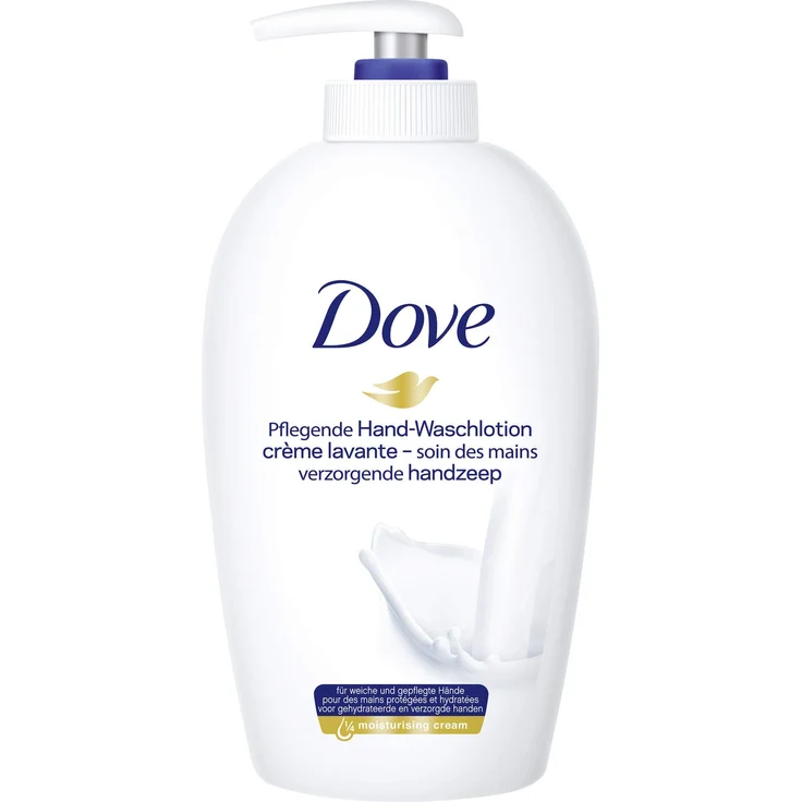 Dove Pflegende Hand-Waschlotion für trockene Hände Pumpspender mit ? Feuchtigkeitscreme 6er Pack 6 x 250 ml für Trockene Haut geeignet