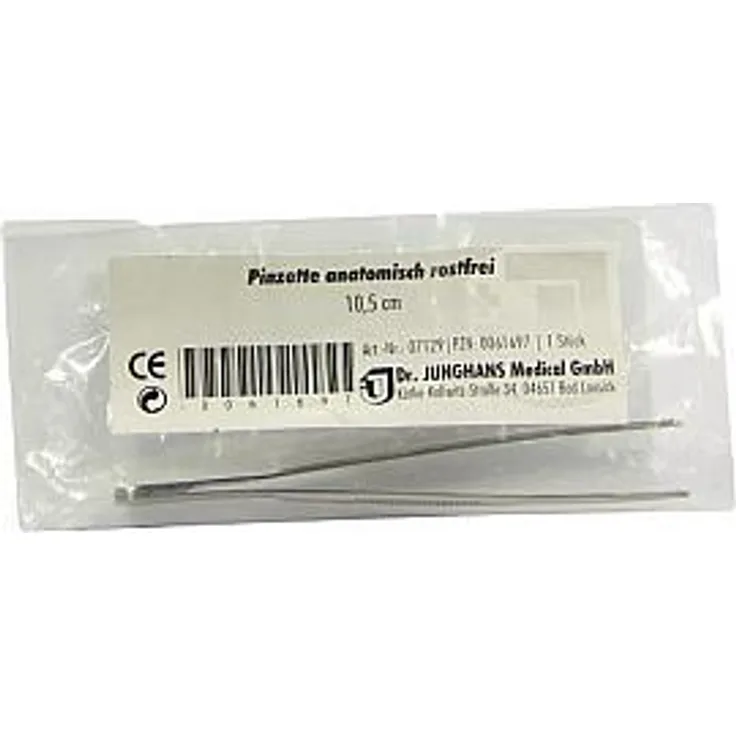 Dr. Junghans Medical Pinzette anatomisch 10,5 cm, 1 Stück