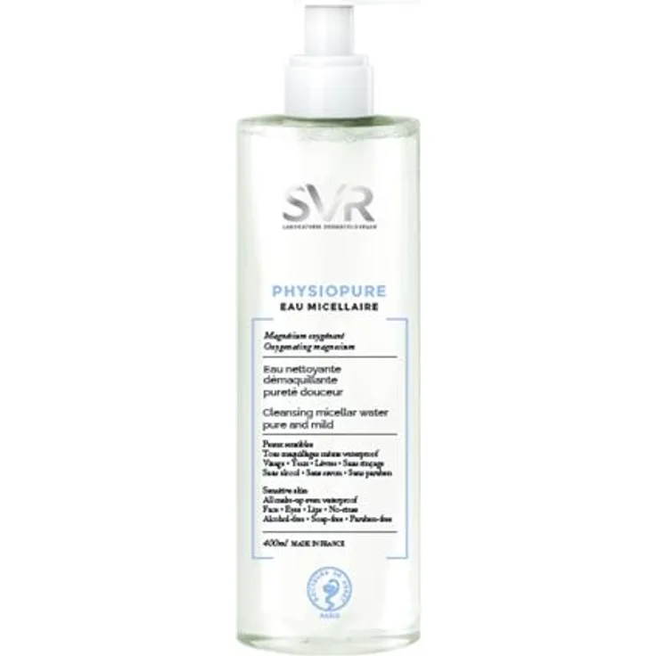 SVR Physiopure Eau Micellaire Cleansing Micellar Water 400 ml, für empfindliche Haut geeignet
