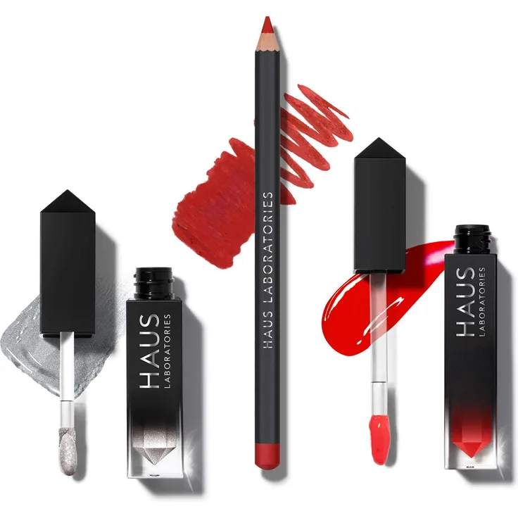 Haus Laboratories By Lady gaga: Haus Of Collections Make-Up-Set Mit Tasche, Flüssigem Lidschatten, Lipliner-Stift Und Lipgloss In 9 Sets, Vegan Und Tierversuchsfrei 3-Teiliges Spar-Set