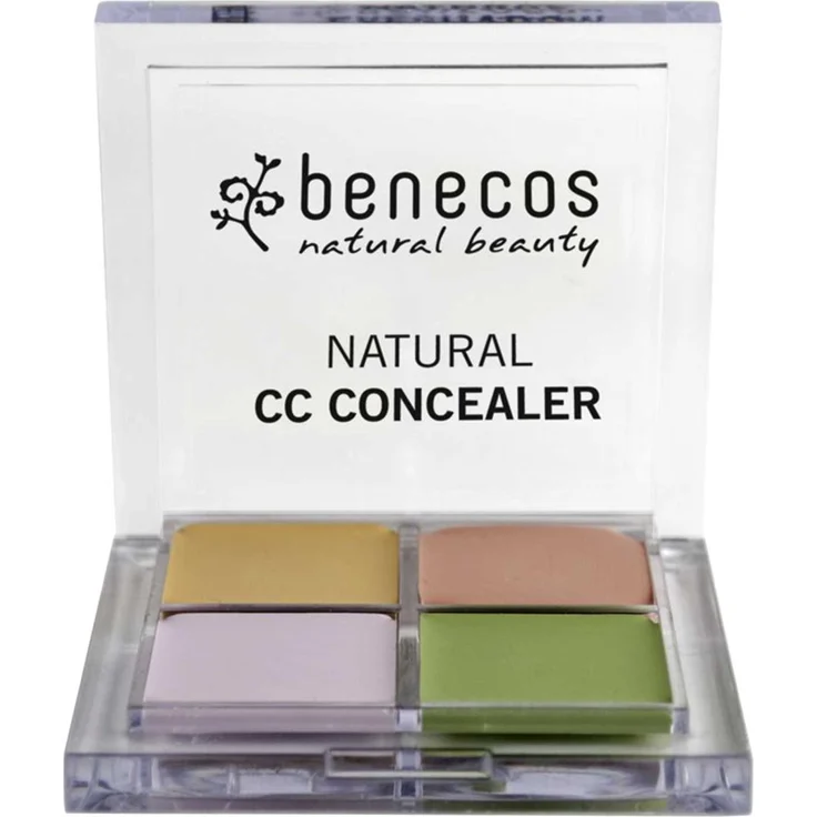 benecos Natural CC Concealer 6 ml, mit 4 verschiedenen Farbtöne zum Verblenden und zum Ausgleichen des Teints