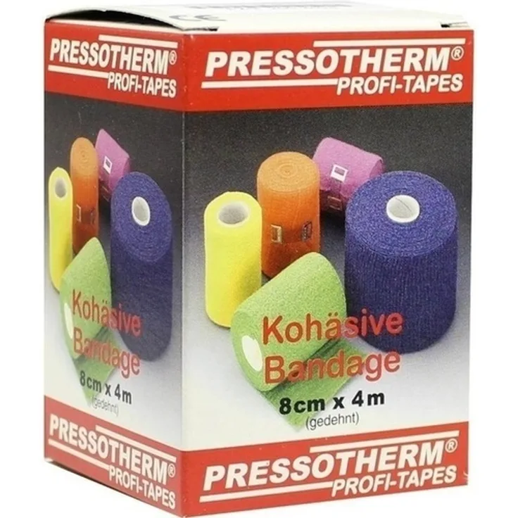 ABC Apotheken-Bedarfs-Center Pressotherm Kohäsive Bandage 8 cmx4 m weiß 1 Stück