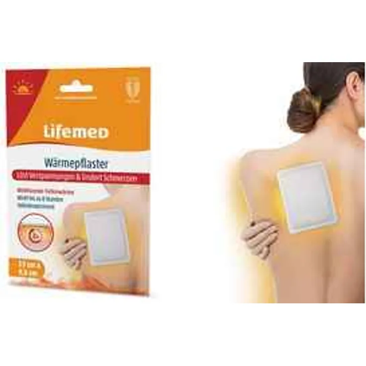Lifemed Wärmepflaster, 95 x 130 mm, weiß, 2er Pack