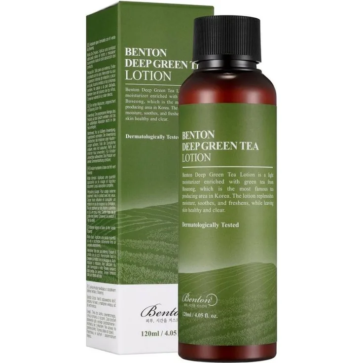 Benton Deep Green Tea Lotion Gesichtsemulsion 120 ml mit pflegender Wirkung