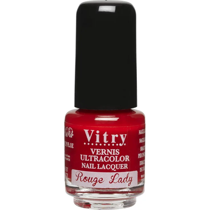 Vitry Mini Nagellack, Rote Dame, 4 ml