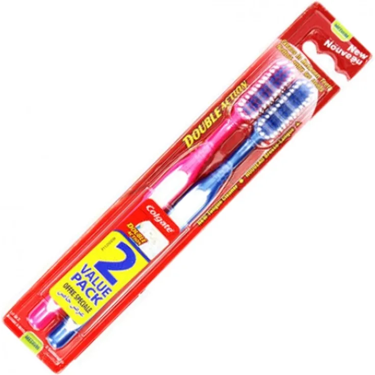 Zahnbürste COLGATE Double Action 2er medium 18cm