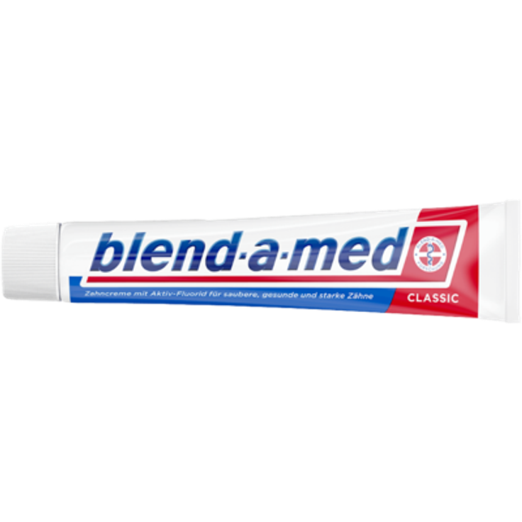 Blend-a-med Classic Zahncreme 75 ml, gegen Karies und Parodontitis mit dem traditionellen blend-a-med-Geschmack