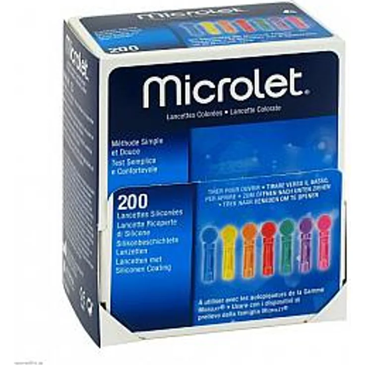 Ascensia Diabetes Care Deutschland Microlet Lanzetten Farbig