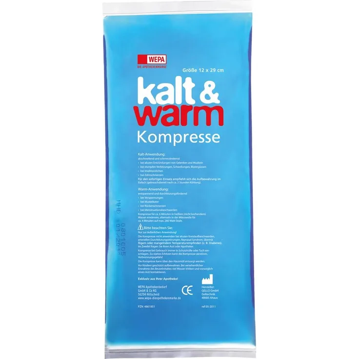 Wepa Apothekenbedarf Kalt-Warm Kompresse 12x29 cm