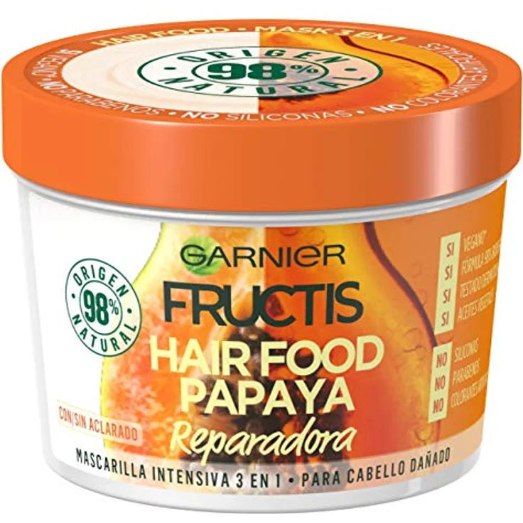 Garnier Fructis Hair Food Papaya Mascarilla Reparadora 390 ml – Bild 1