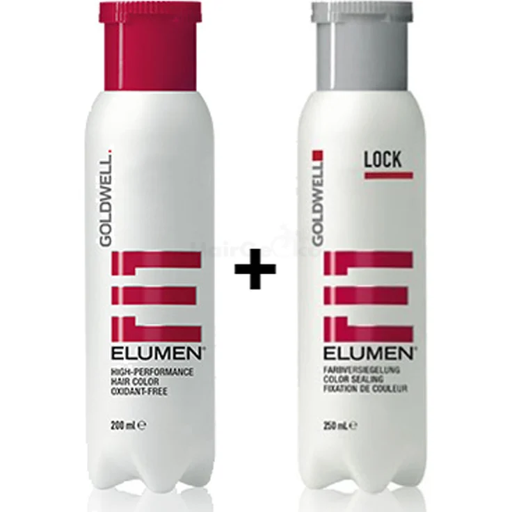 Goldwell Elumen Haarfarbe [Rr@All Rot] 200 ml + 250 ml Lock – Bild 1