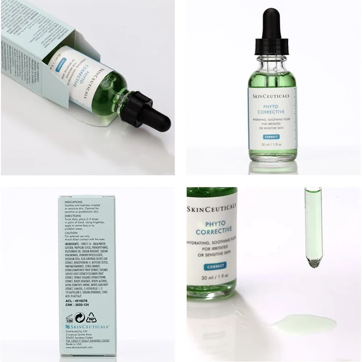 SkinCeuticals Phyto Corrective 30 ml, für empfindliche Haut geeignet, mit Olivenblatt-Extrakt, Hyaluronsäure, Thymian, Gurke – Bild 2