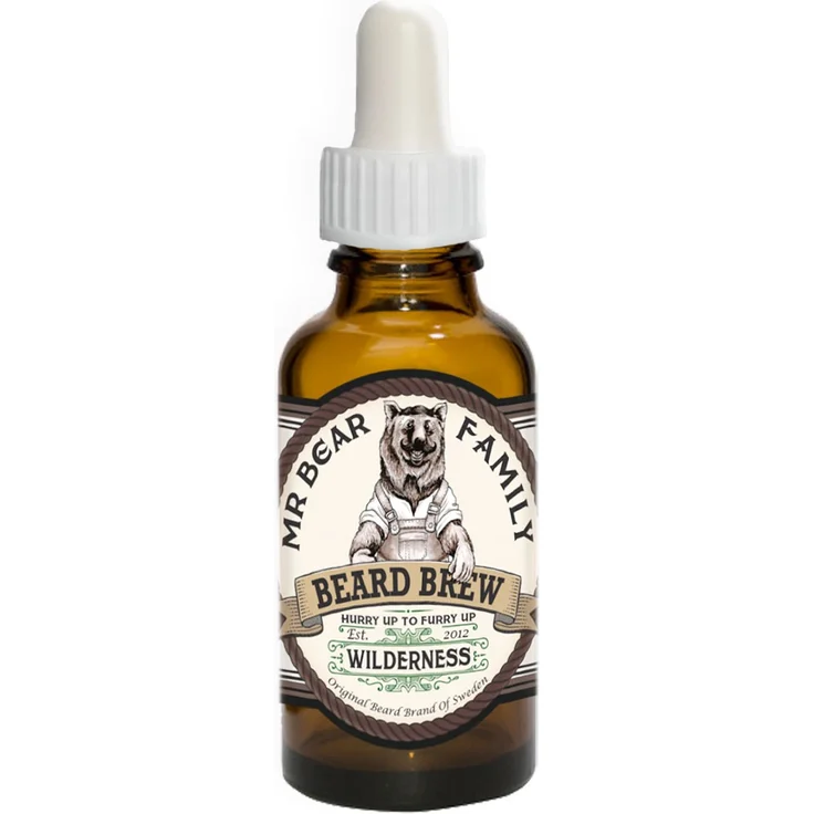 Mr. Bear Family Bartöl Wilderness 30 ml, Textur: Öl, für Herren empfohlen  – Bild 1