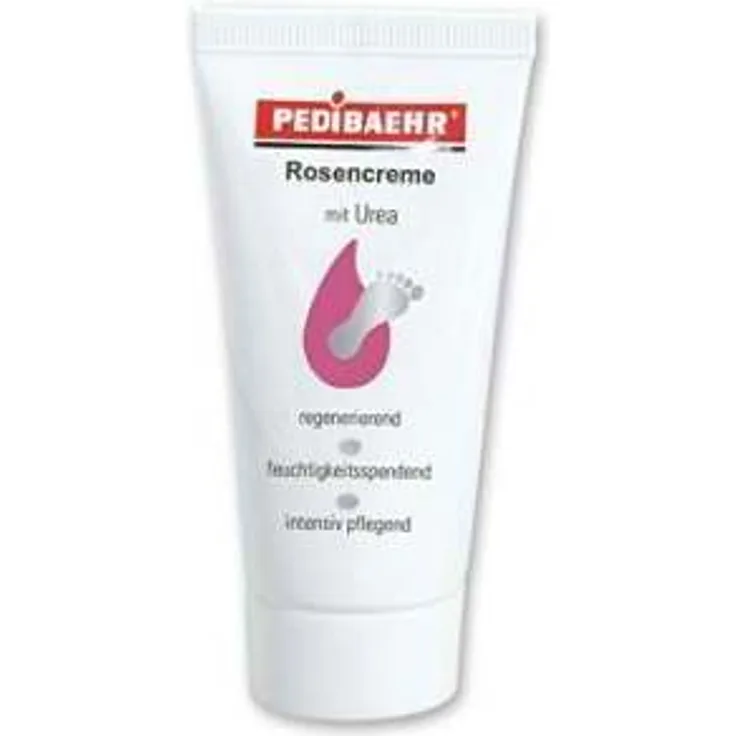 Rosencreme mit Urea Fusspflegecreme Fußcreme Wildrose PediBaehr 125 ml