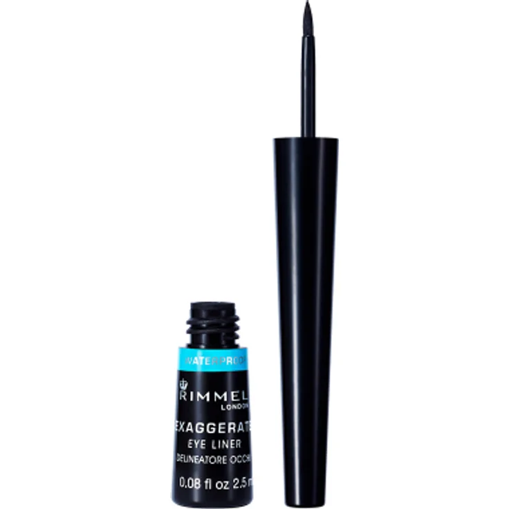Rimmel Augen Make-up EXAGGERATE liquid eye liner waterproof #003-black 2,5 ml 