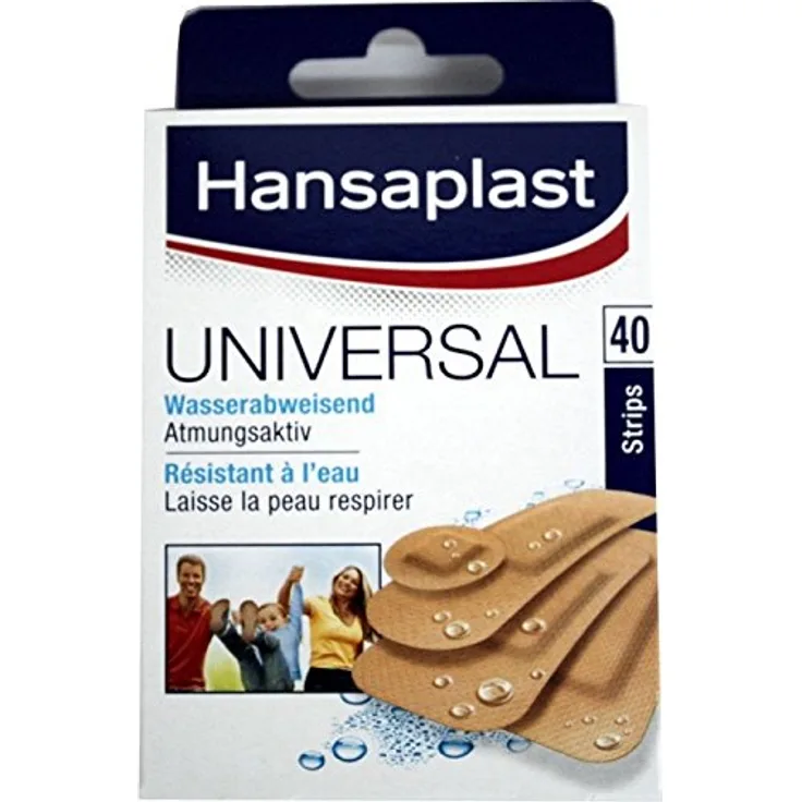 Hansaplast 40 Strips Universal Wundpflaster set wasserabweisend
