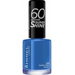 Rimmel London 60 Seconds Super Shine Schnelltrocknender Nagellack 8 ml Farbton 828 Danny Boy, Blue!