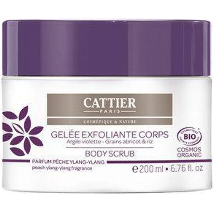 Cattier body scrub Purple Healing clay for sensitive skin 200ml