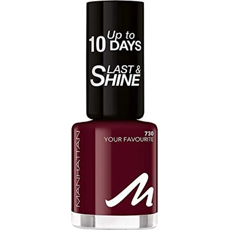 Manhattan Cosmetics Last und Shine Nagellack, Nr.730 Your Favorite, 10 ml