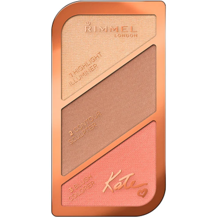 Rimmel London Augen Make-up Kate Sculpting palette #002-coralglow 18,5 gr, – Bild 1