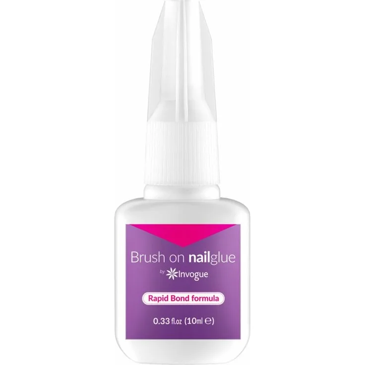 Invogue - Brush On Nail Glue 10ml