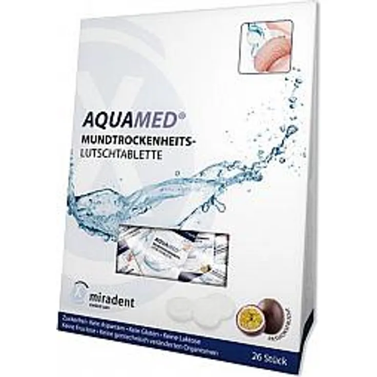 Miradent Aquamed Mundtrockenheit Lutschtabletten 60 g, für ein strahlend sauberes Lächeln