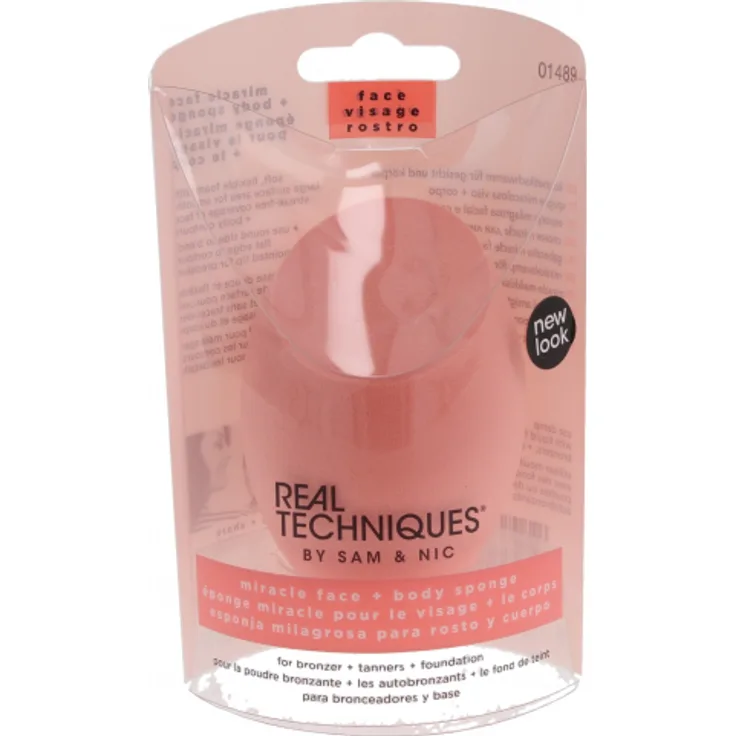 Real Techniques Miracle Face Body Schwamm 01489 - Large Make-up Schwamm, Dekorative Kosmetik Make-up Accessoires