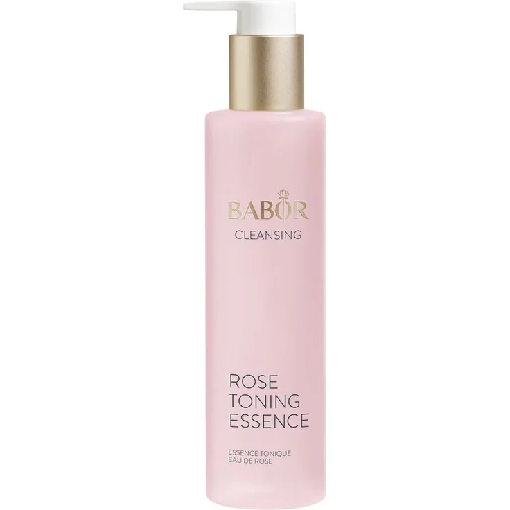 Babor Rose Toning Essence Gesichtswasser zum reinigen mit Rosenextrakt 200 ml, Textur: Flüssig, für alle Hauttypen geeignet, Empfindliche Haut 