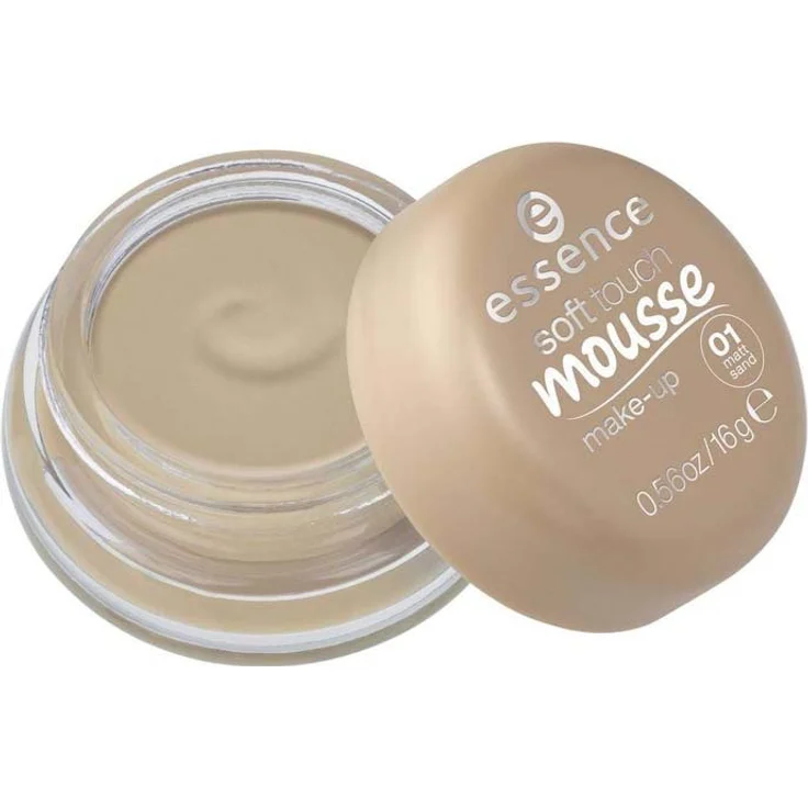 Essence Soft Touch Mousse Foundation 01 Matt Sand 16 g – Bild 1