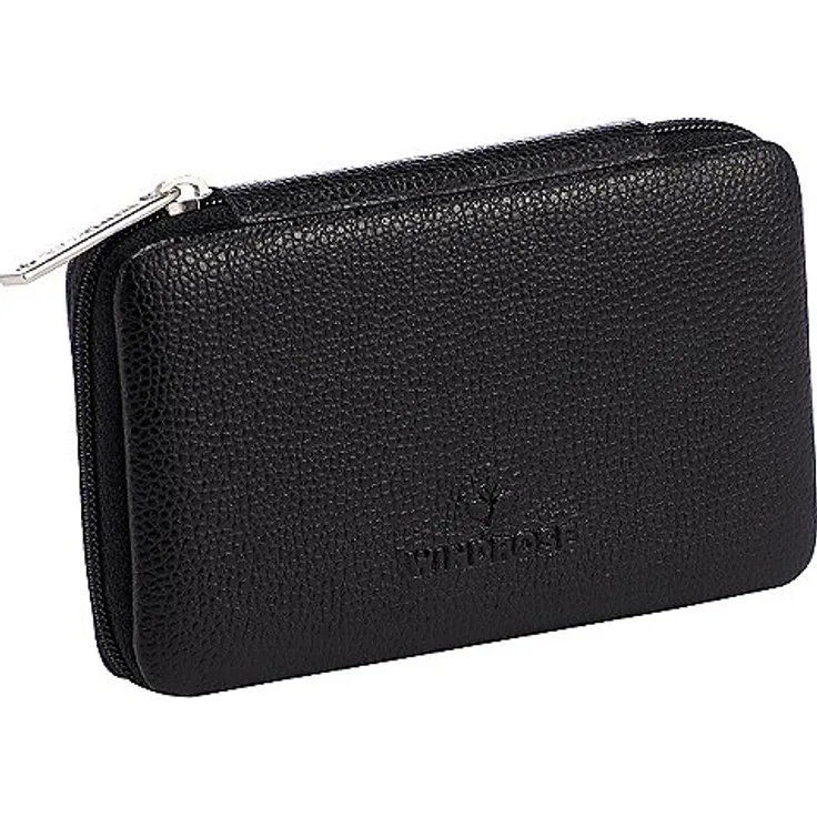 Windrose Beluga Manikure Etui mit Reißverschluss 13 cm - schwarz, zur Pflege von Finger- und Fußnägeln