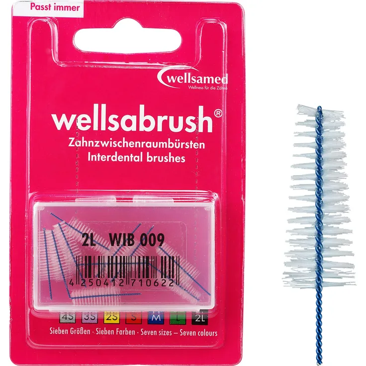 Wellsamed Wellsabrush Interdentalbürsten 2L konisch 10er-Pack blau Interdentalbürsten