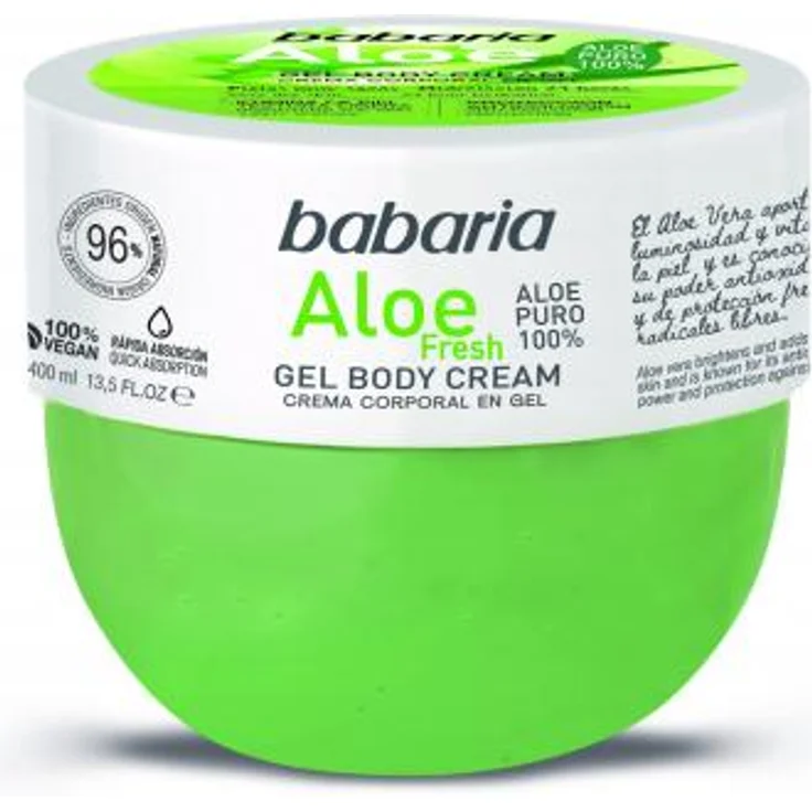 BABARIA ALOE FRESH BODY CREAM GEL 400 ml – Bild 1