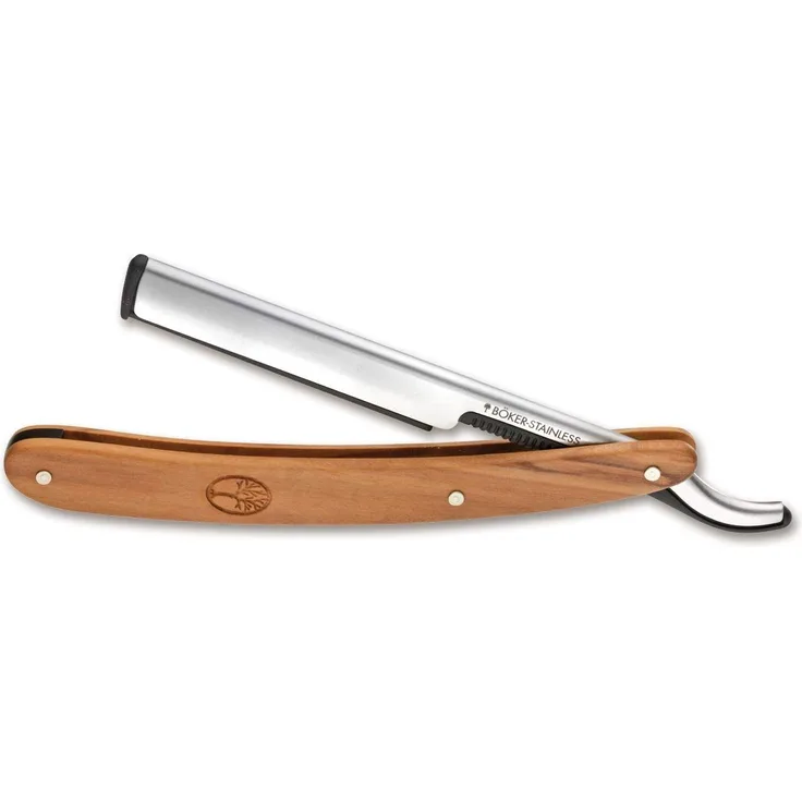 Böker Manufaktur Solingen Barberette Olive Rasierklingenhalter