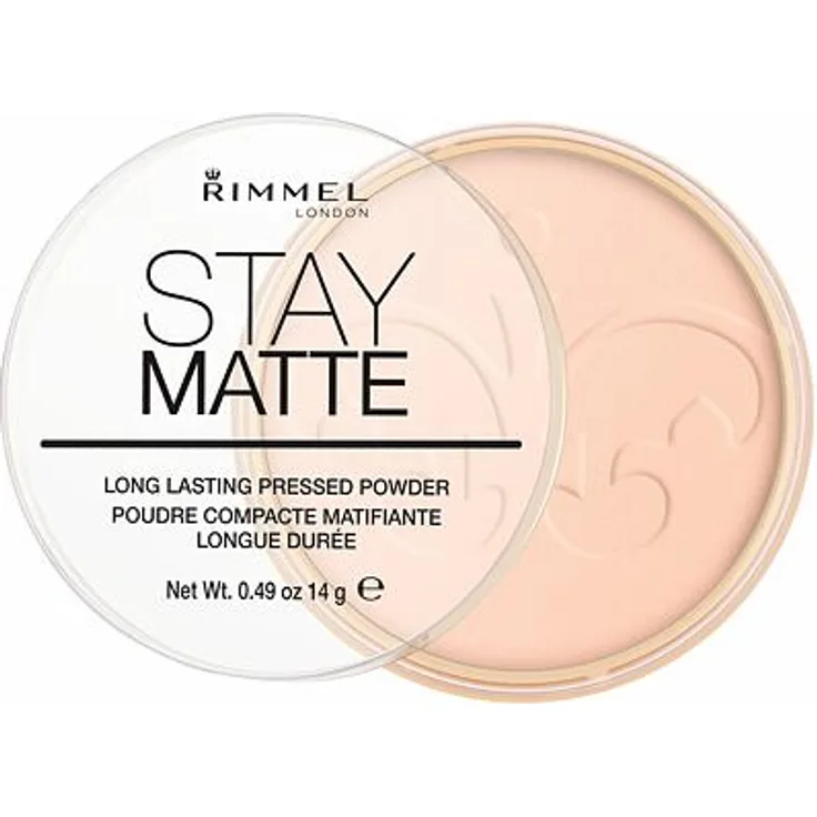 Rimmel London Stay Matte Langanhaltender Kompaktpuder 14 g Farbton 002 Pink Blossom