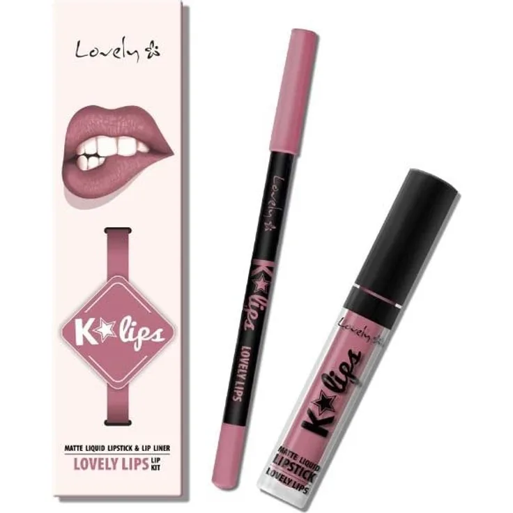 Wibo Lovely K-Lips Matter Lippenstift + Lipliner Set Nr, 5