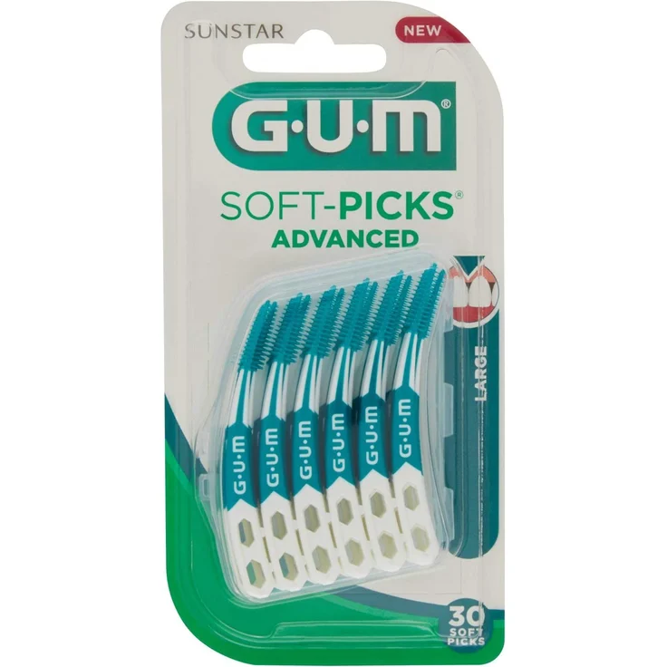 Sunstar Gum Soft-Picks Advanced regular+Reise-Etui 30 St., für saubere & gesunde Zähne