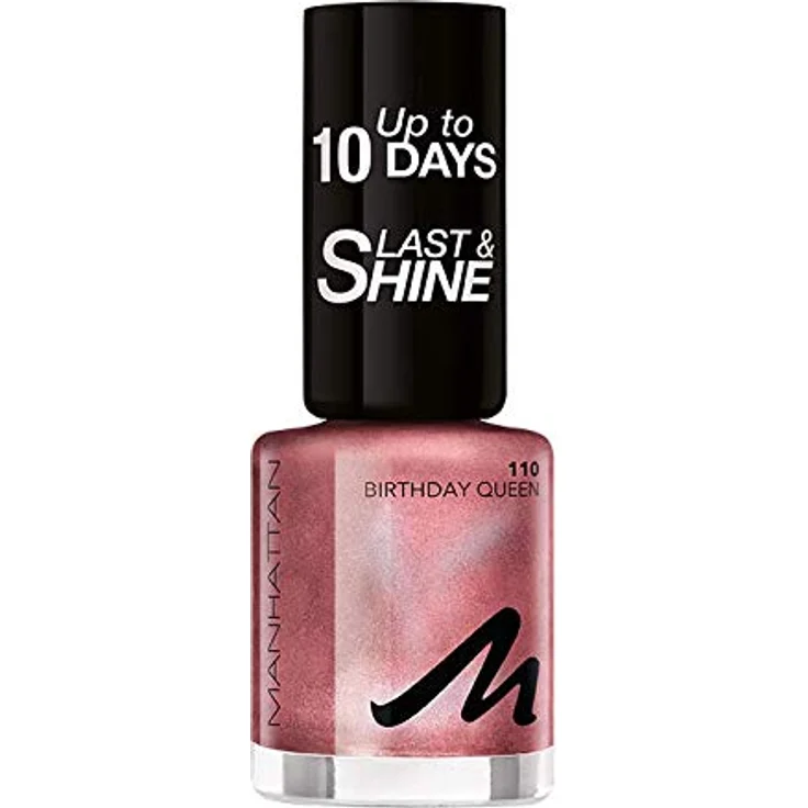 Manhattan Cosmetics Last und Shine Nagellack, Nr.110 Birthday Queen, 10 ml