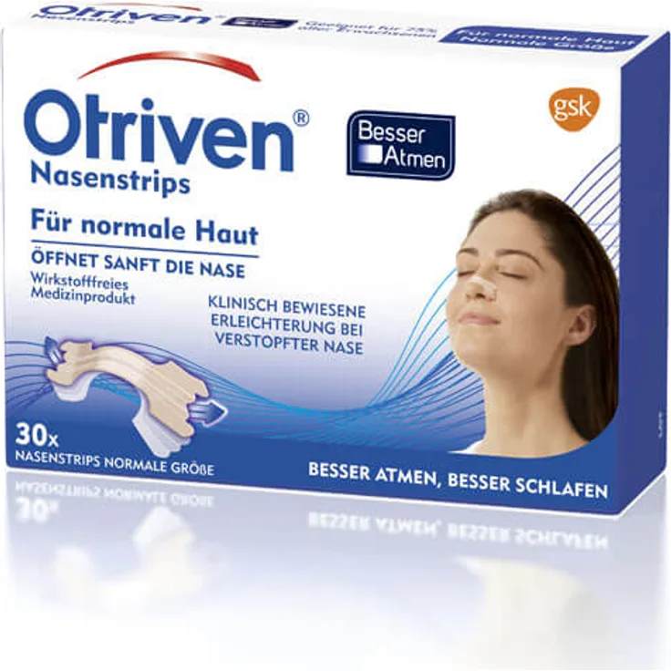 GlaxoSmithKline Otriven Besser Atmen Nasenstrips normal beige 30 St.
