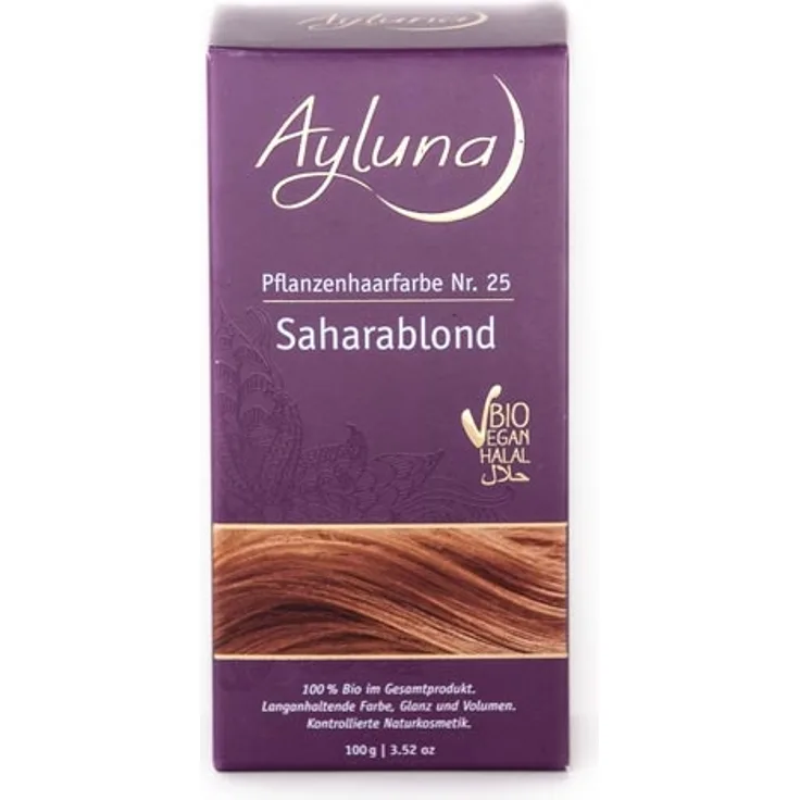 Ayluna Pflanzenhaarfarbe Saharablond 100 g