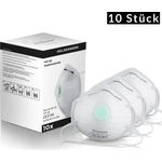 Heldenwerk Atemschutzmaske Ventil ideale Passform atmungsaktiv Nasenpolster FFP1 Feinstaubmaske Mundschutz Maske 10x Atemschutzmaske FFP1