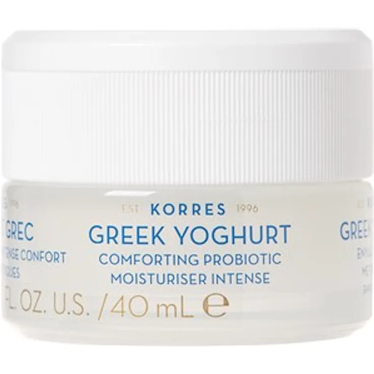 Korres Gesichtspflege Hydration greek Yoghurt Comforting Probiotic Moisturiser Intense Cream 40 ml, feuchtigkeitsspendende Wirkung