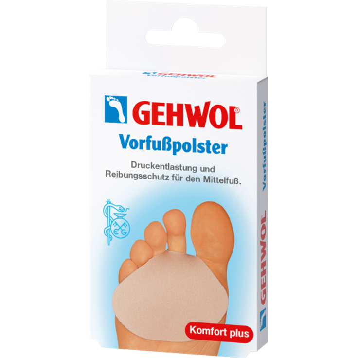 Gehwol Vorfußpolster, Polymer-Gel, textilverstärkt, 1 Stück