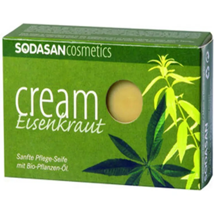 Sodasan Cream Seife Eisenkraut 100 g für Alle Hauttypen geeignet