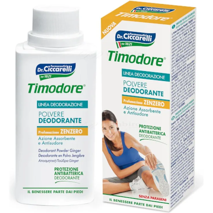 Dr.Ciccarelli Dottor Ciccarelli Timodore deodorant für Füsse in Puder form Ingwer 75 g
