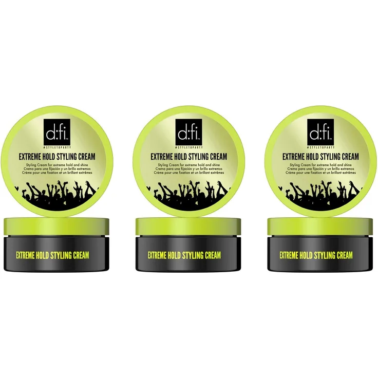 d:fi Extreme Hold Styling Cream 3 x 75 g